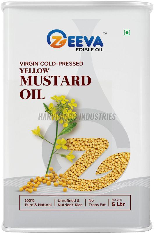 5 Litre Virgin Cold Pressed Yellow Mustard Oil