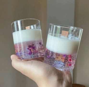 Soy Wax Flower Scented Gel Candle