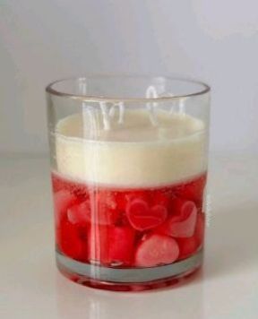Soy Wax Heart Shaped Glass Candle