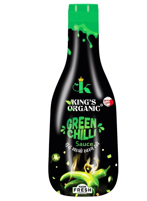 500 Gram Kingsorganic Green Chilli Sauce