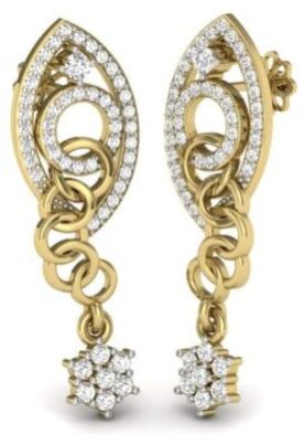 18Kt Gold Lab Grown Glorious Diamond Earrings