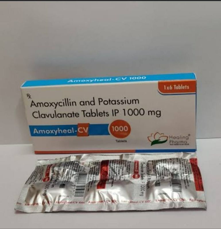 Amoxyheal CV 1000 Amoxicillin Potassium Clavulanate Tablets