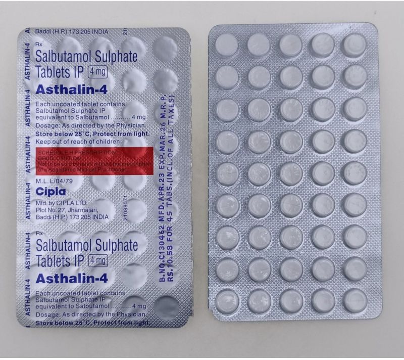 Asthalin 40 Salbutamol Sulphate Tablets