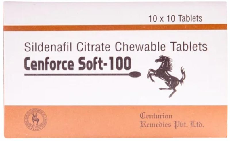 Cenforce Soft 100 Sidenafil Citrate Chewable Tablets