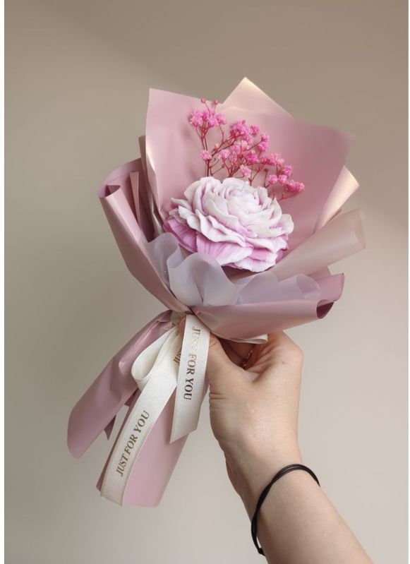 Peony Flower Scented Candle Bouquet