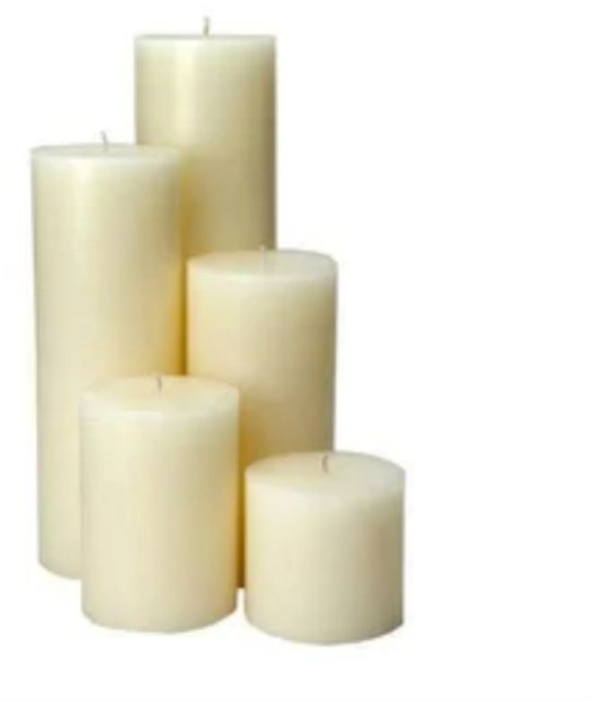 Soy Wax White Pillar Candle