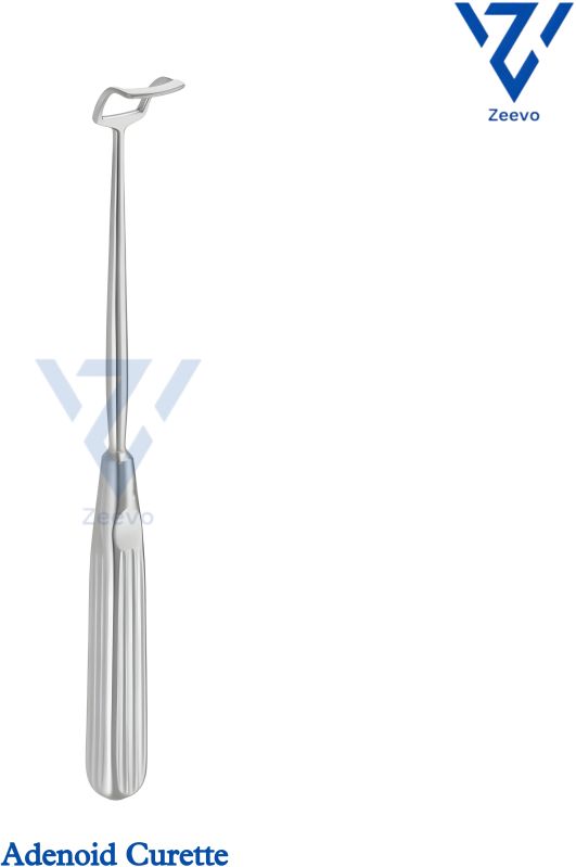 Stainless Steel Backmann Adenoid Curette