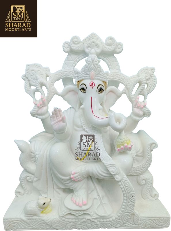 White Marble Ganesh Moorti