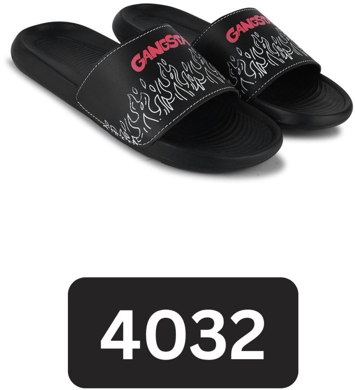 4032 Black Printed Men Slider