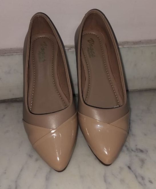 Voges Beige Flat Ladies Jutti