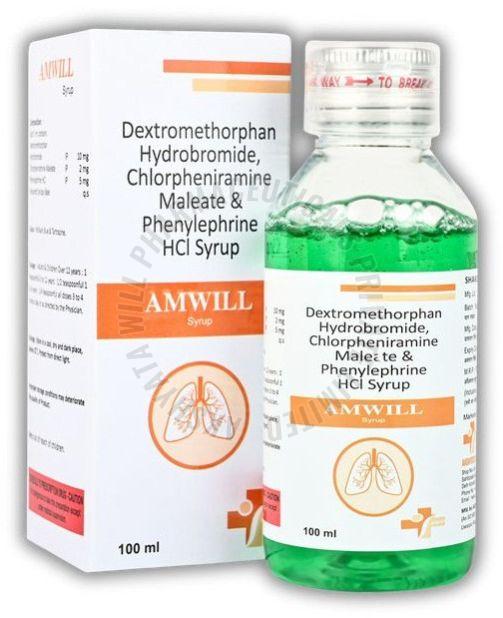 Amwill Dextromethorphan Hydrobromide Chlorpheniramine Maleate Phenylephrine HCL Syrup