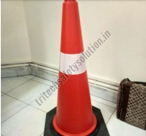 Hexagonal Red Rubber Traffic Cone