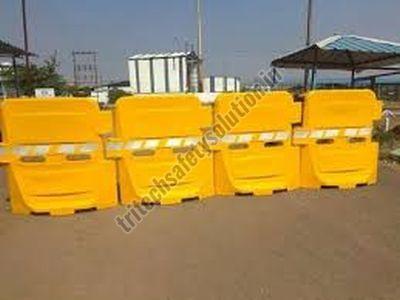 Yellow Plastic Road Traffic Portable Barricade