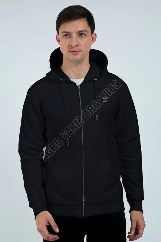 Classic Black Heavyweight Zip Hoodie