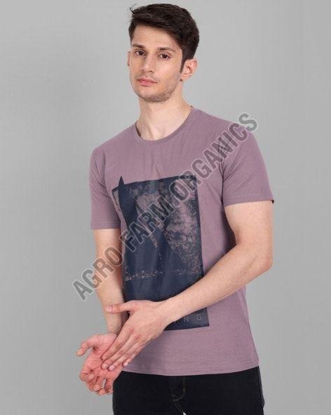 Graphic Print Round Neck Slim Fit T-Shirt