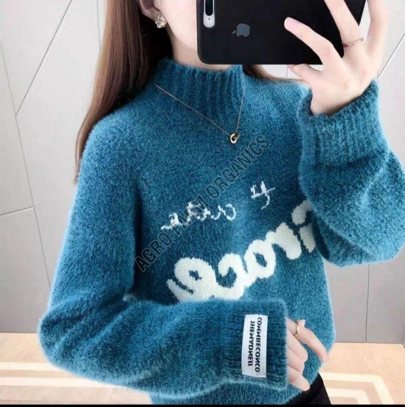 Ladies Cute Grace High Neck Sweater