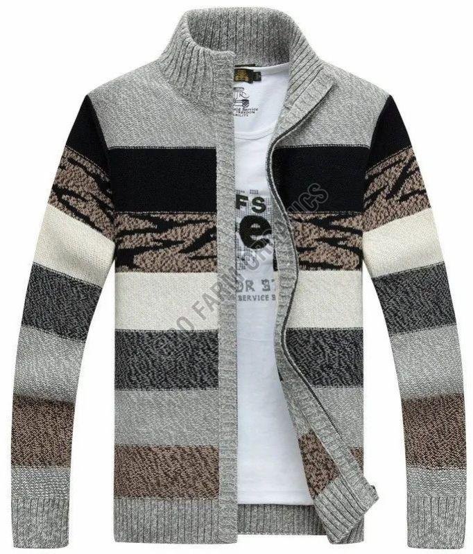 Mens Full Zip Pullover Sweater