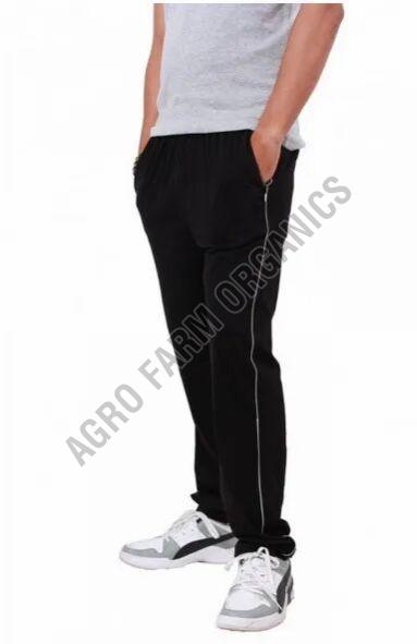 Mens Regular Fit Track Pants with Zipper Pockets