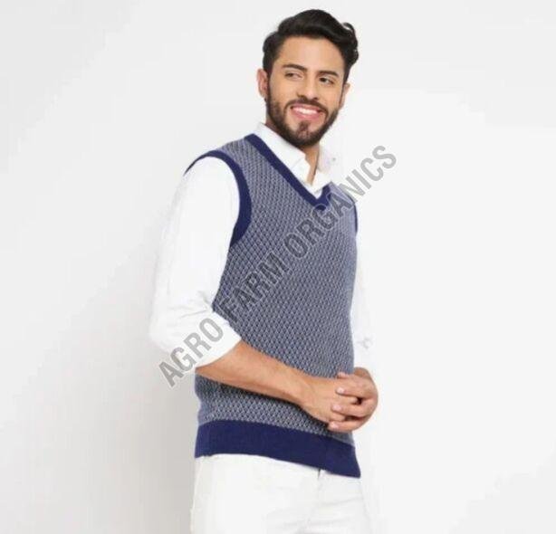 Mens Sleeveless Knit Sweater