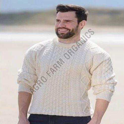 Mens Solid Color Sweater