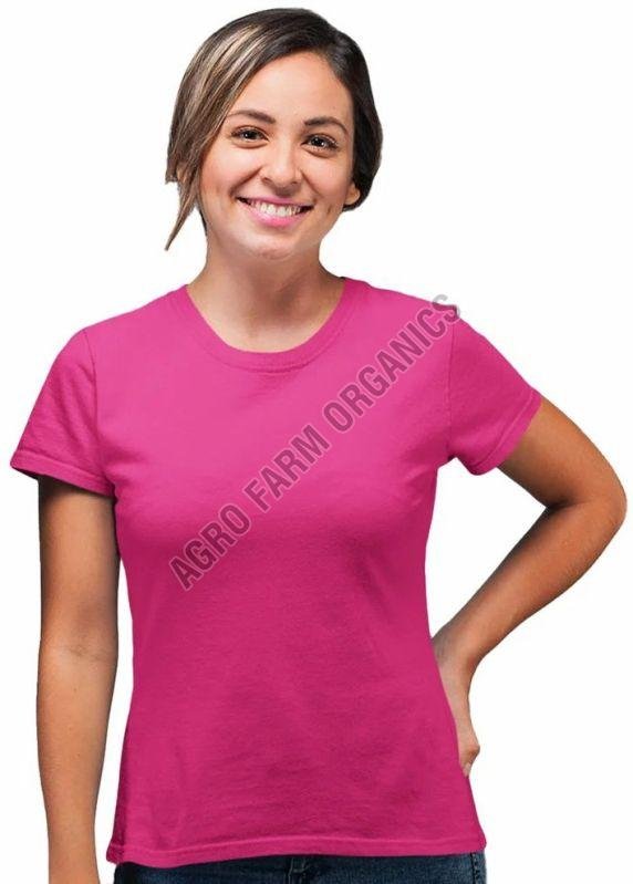 Womens Plain Solid Color T-Shirt
