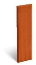 6x2inch Edge Cut Terracotta Clay Wall Tile