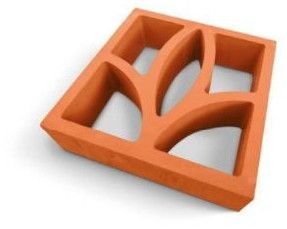 Lily Terracotta Clay Jali