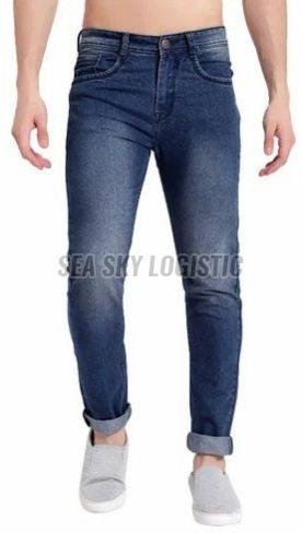 Mens Slim Fit Cotton Denim Jeans