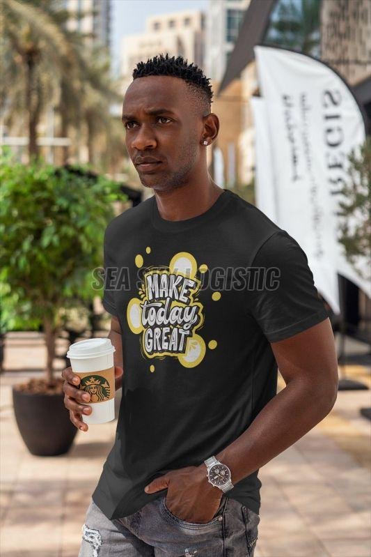 Mens Soft Cotton Graphic T-Shirt