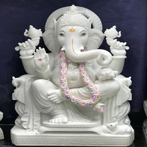 Handmade Marble Ganesha Statue