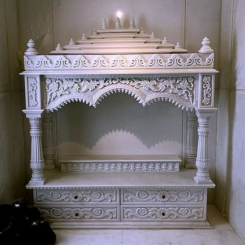 White Makrana Marble Temple