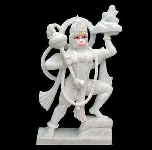 White Marble Hanuman Statue