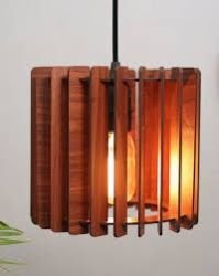 Wooden Hanging Light
