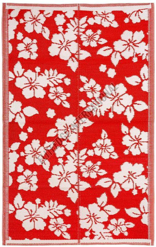 Red & White Polypropylene Mat
