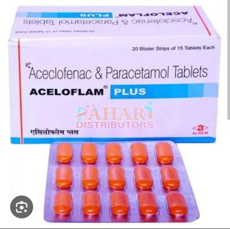 Aceloflam Plus Aceclofenac Paracetamol Tablets