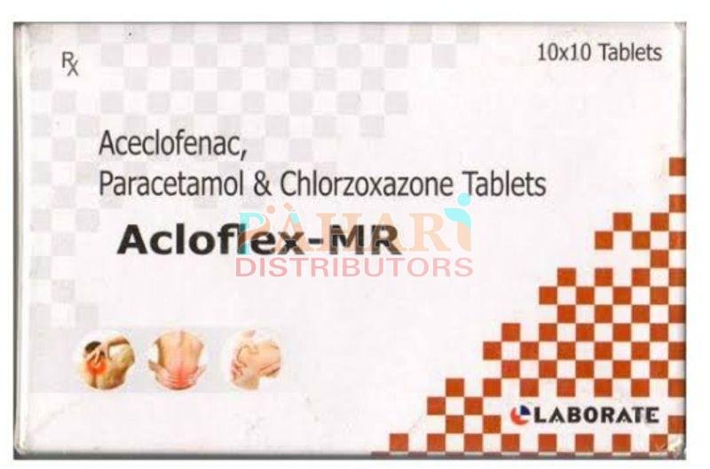 Acloflex MR Aceclofenac Paracetamol Chlorzoxazone Tablet