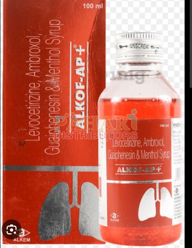 Alkof Ap Plus Ambroxol Guaifenesin Levocetirizine Menthol Syrup
