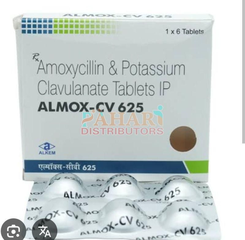 Almox CV 625 Amoxycillin Potassium Clavulanate Tablets