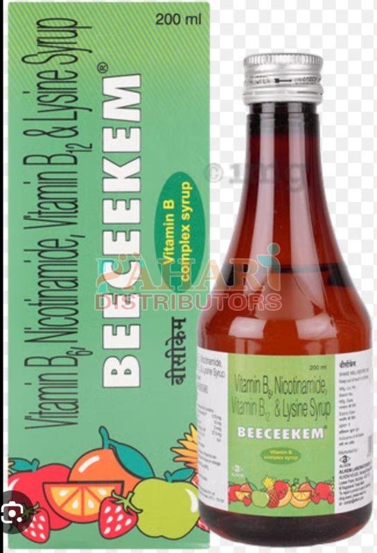 Beeceekem Vitamin B6 Nicotinamide Vitamin B12 Lysine Syrup