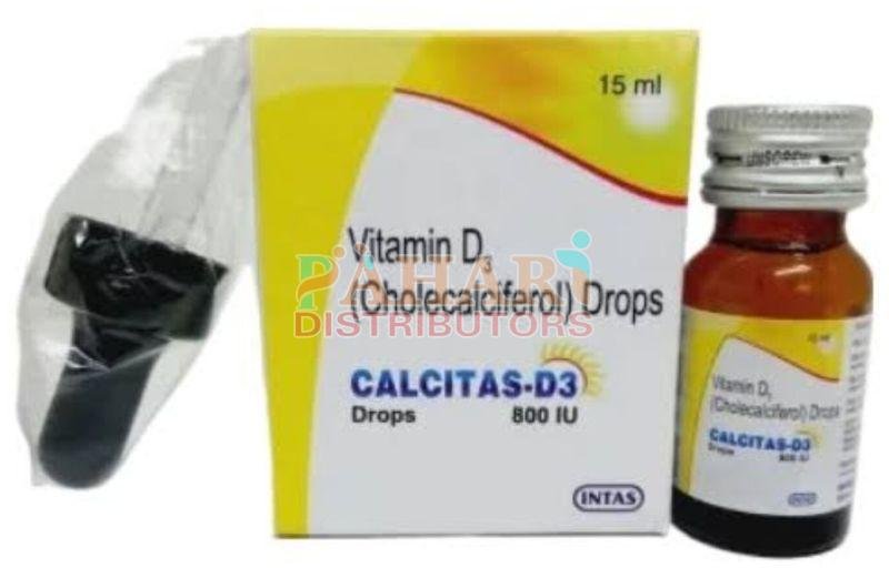 Calcitas Cholecalciferol Vitamim D3 Drops