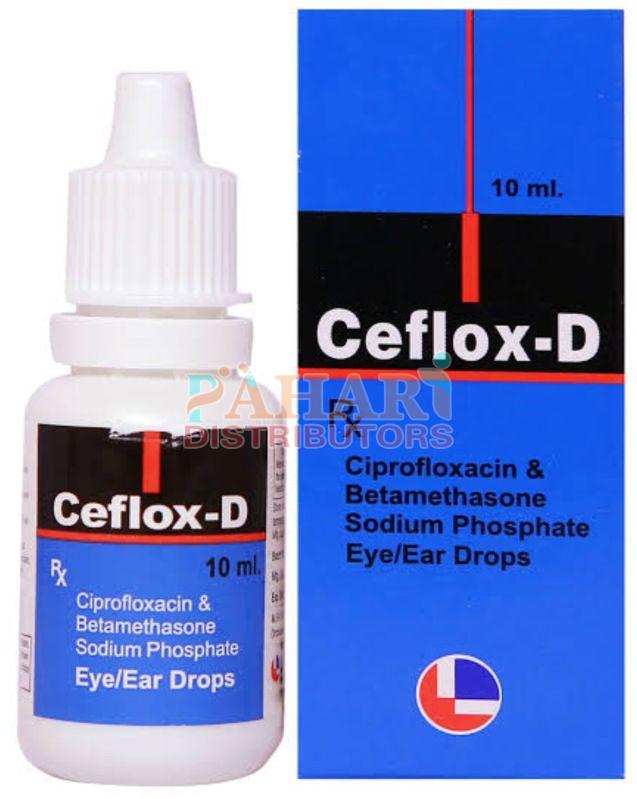 Ceflox D Ciprofloxacin Betamethasone Sodium Phospate Eye Drops