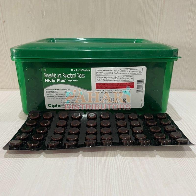Nicip Plus Nimesulide Paracetamol Tablets