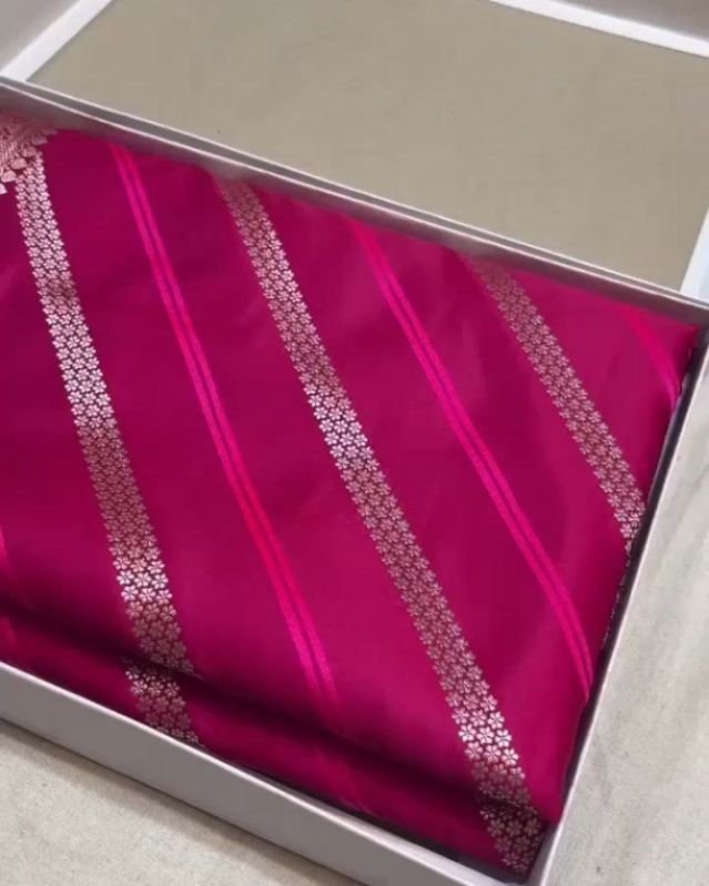 Mashru Silk Saree with Floral Zari