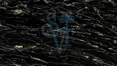 Indian Galaxy Black Granite Slab
