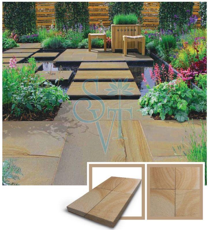 Sandblasted Buff Sandstone Slab