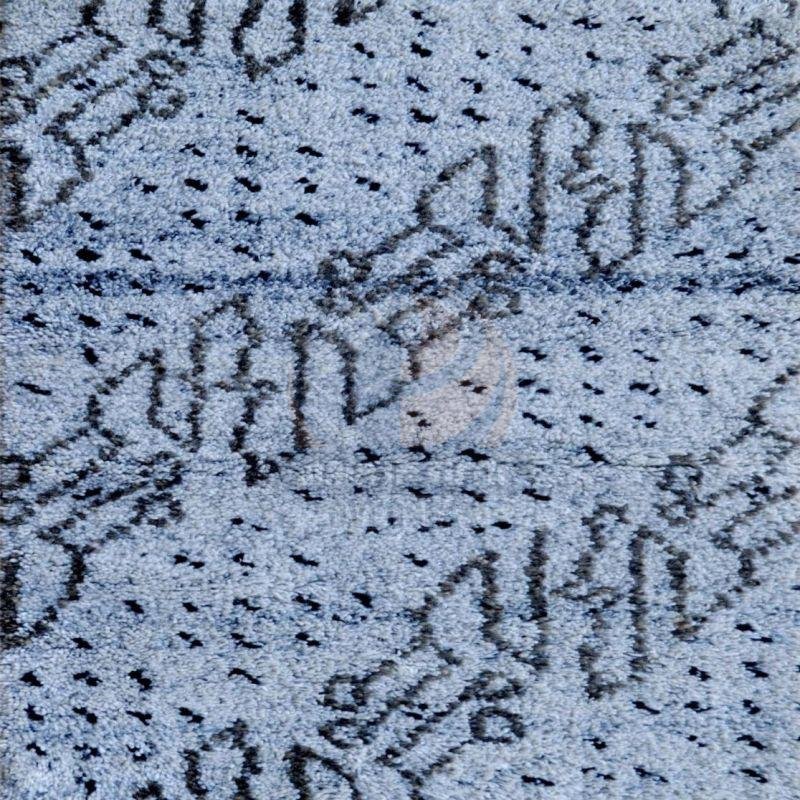 Designer Blue Wool Hand Tufted Rug