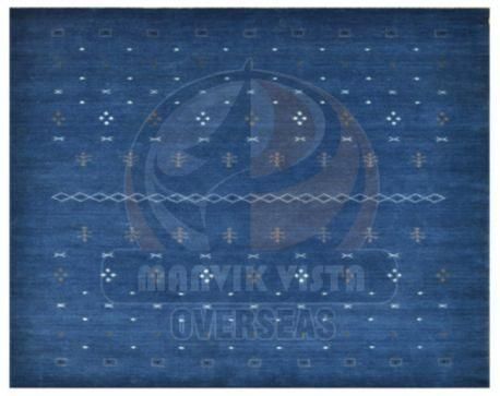 Indigo Blue Handloom Gabbeh Carpet