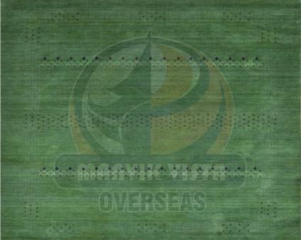 Olive Green Handloom Gabbeh Carpet