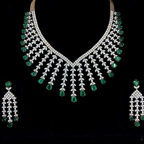 Elegance Lab Grown Diamond Necklace Set