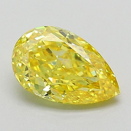 Pear Cut Yellow Lab Grown Diamond